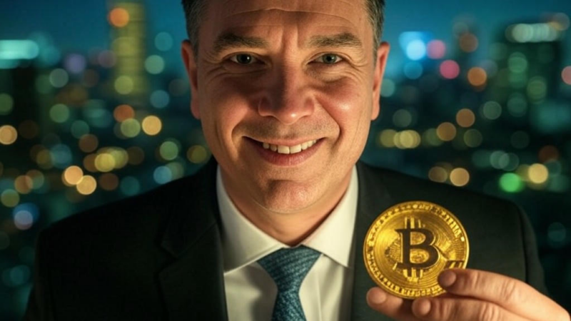 Trump Media's ambitious plan to raise $3 billion for cryptocurrency investments, featuring Bitcoin symbols and financial charts.Image