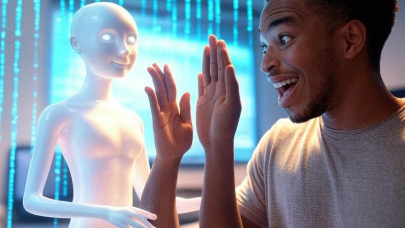 Illustration of Amazon's AI coding assistants, Q Developer and Kiro, enhancing developers' speed and efficiency in software development.Image